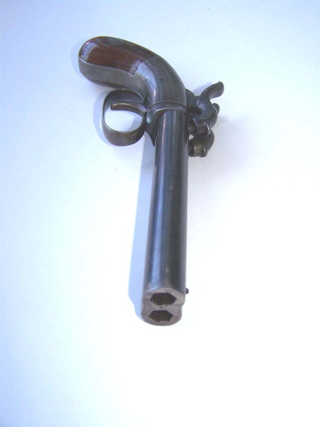 A Cased Allen & Wheelock .32 cal Double Barreled Pistol circa 1857-1864 — image 2